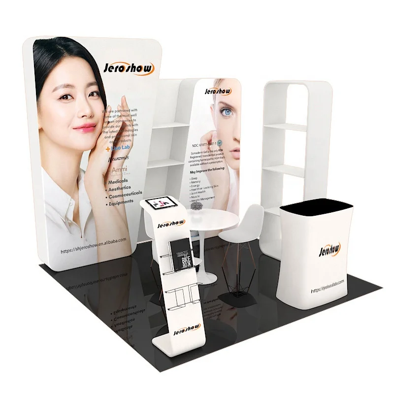 Hot Sales Custom Portable Modular Trade Show Display Booth Stand Mobile Event Exhibition Booth for tradeshow