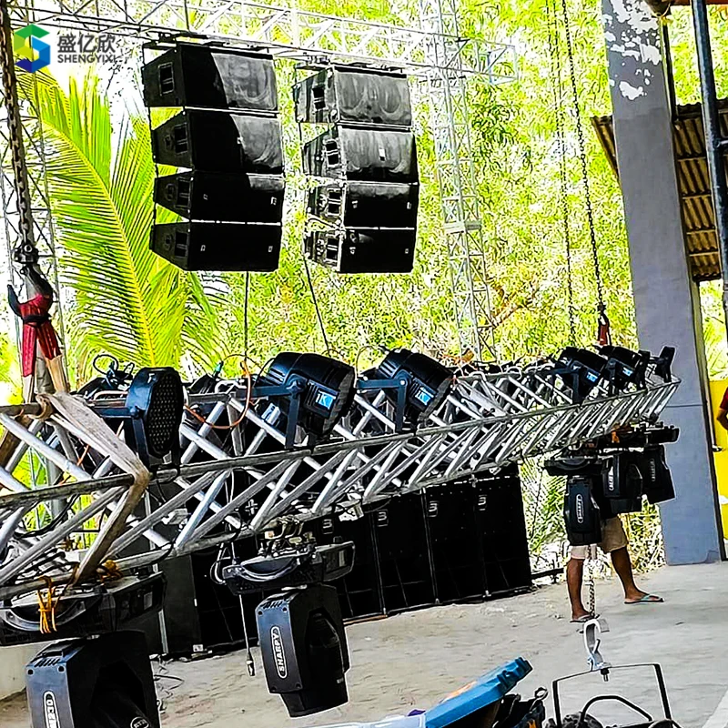 Exhibition Aluminum Truss Structure 290*290mm Aluminum Spigot Truss System For Music Concert