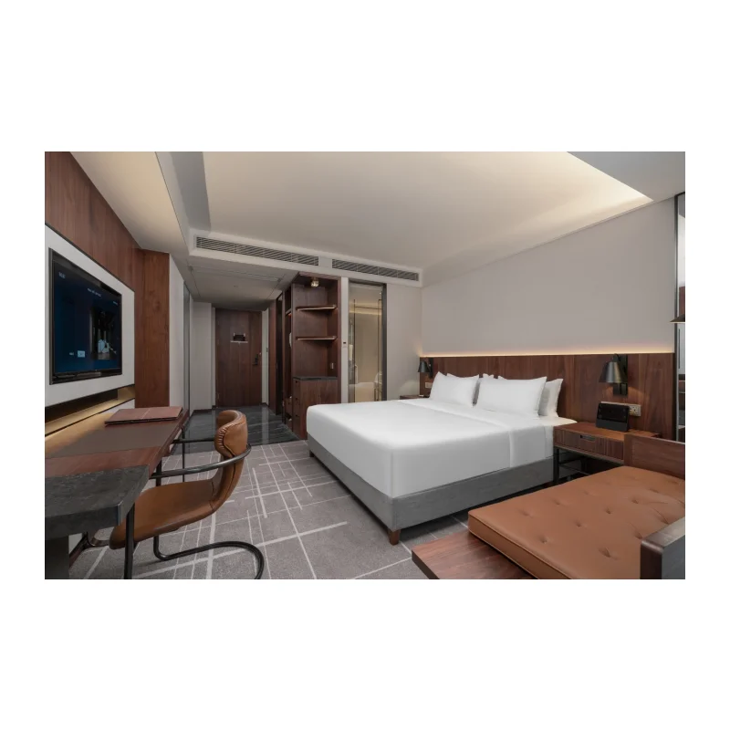 Hotel Room Furniture Custom Commercial Modern Hotel Bedroom Set Solid Wood 3-5 star hotel furniture 5 star bedroom sets
