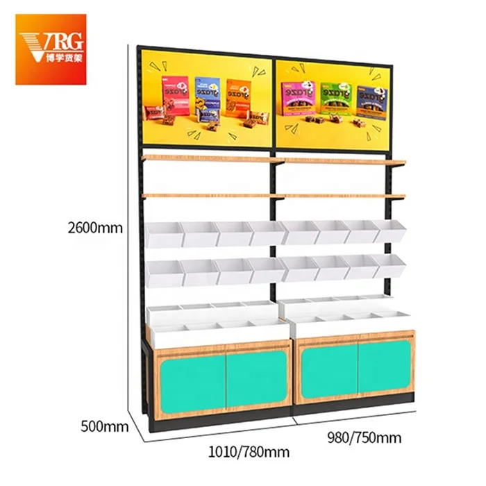 YSshelves new design gondola retail wood supermarket shelves racks display stand for store