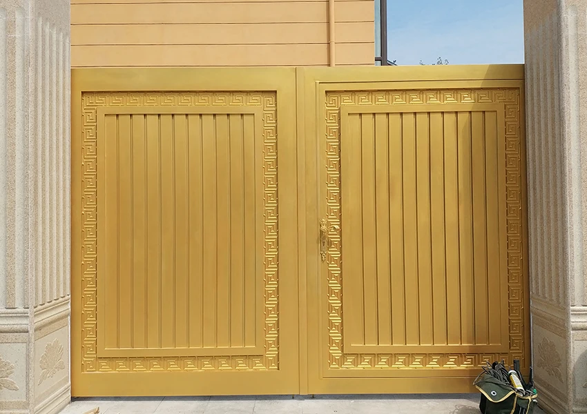 Garden Gate Metal Stainless Steel  Aluminium Gates High Security House Main Aluminium Gates High Quality luxury fence wall gate