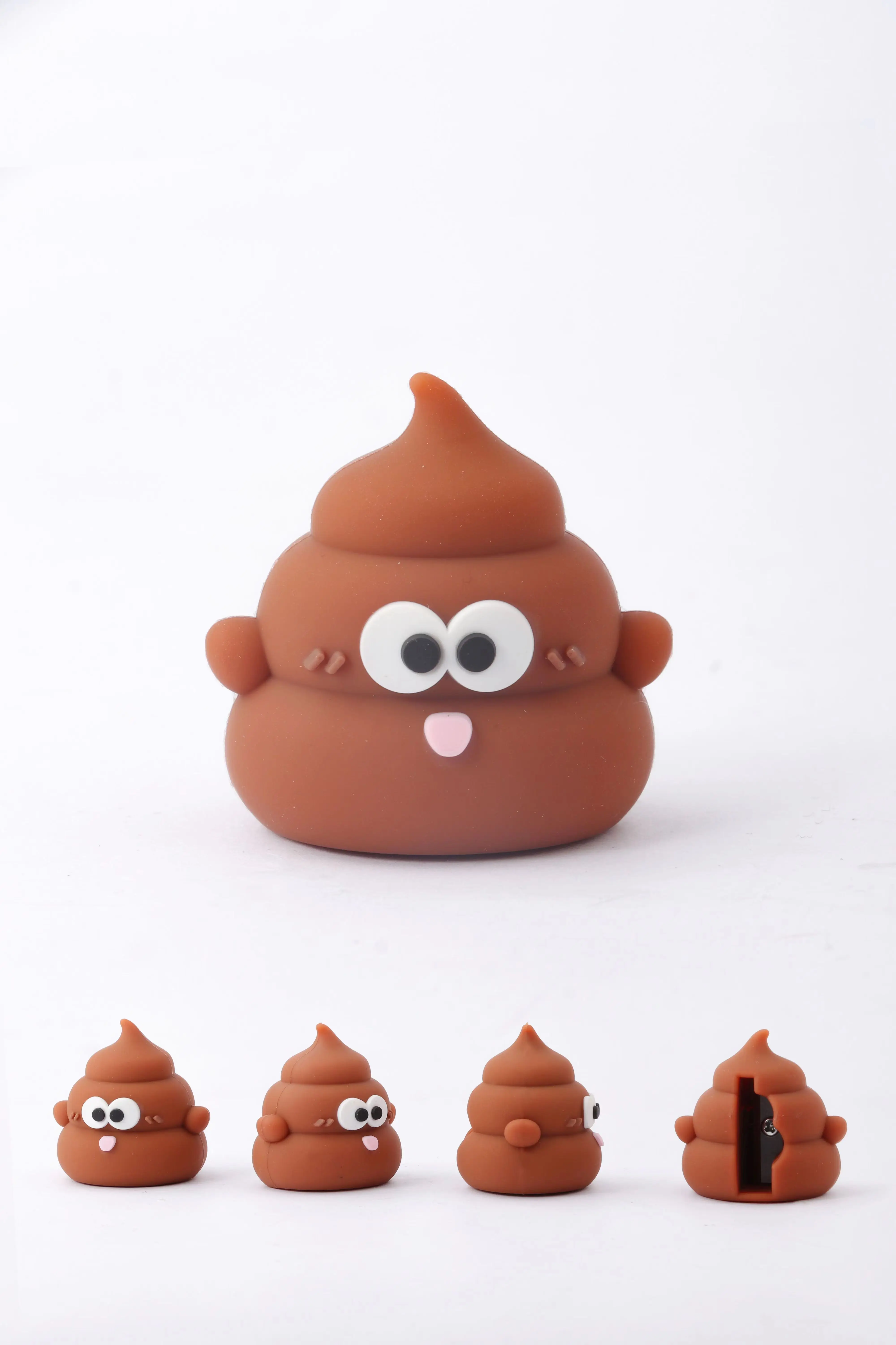 2022 офисные и школьные принадлежности оптовая продажа школьная стандартная мини-точилка для карандашей с одним отверстием ручное управление милая коричневая карандашная точилка