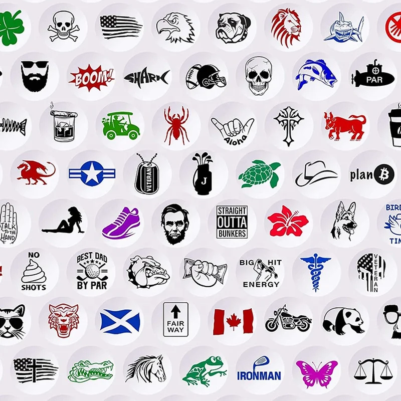 High quality Custom logo golf ball stamper creating large personalized mark on golf balls