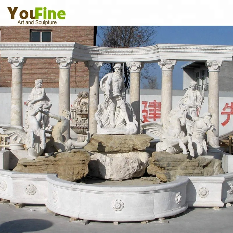 High quality large trevi fountain marble for garden