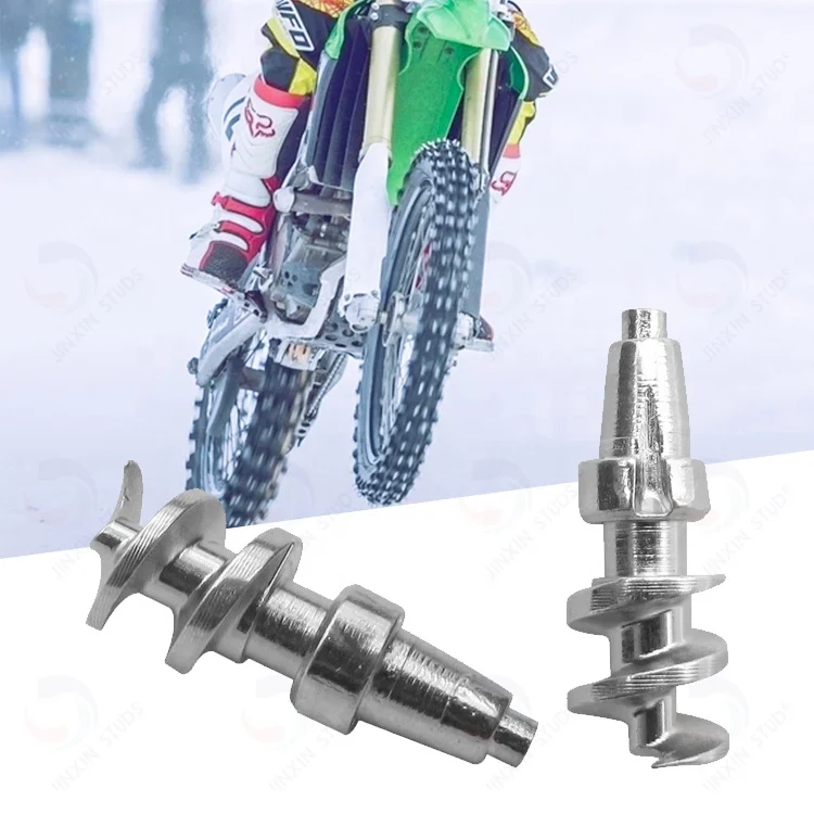 High Quality tungsten carbide Screw spike ice tire studs with install tool JX180R for Dirt bike /Rear Tire