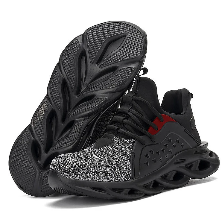 Wholesale Lightweight Acid-base Resistant Steel Toe Working Sports Safety Shoes for Men