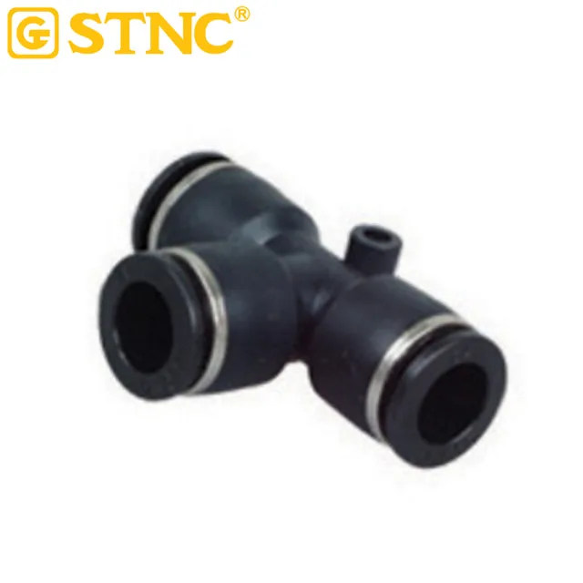 STNC Hot Sales YPE Series Grey White Color Union Tee Push In One Touch Quick Connector Fitting For Pneumatic Parts