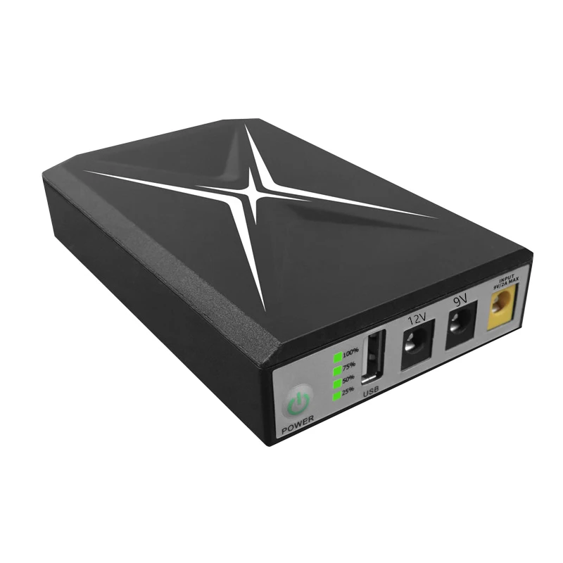 CW 5V 9V 12V Mini UPS для Wi-Fi маршрутизатора 10400 mah Smart DC 10 000