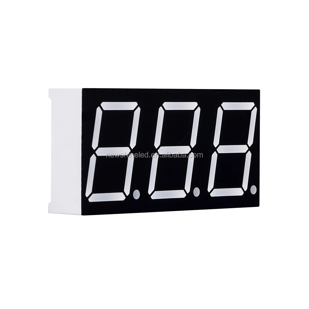 Orange led 7 segment display 3 digit digital 0.39 Inch for advertising boards sign
