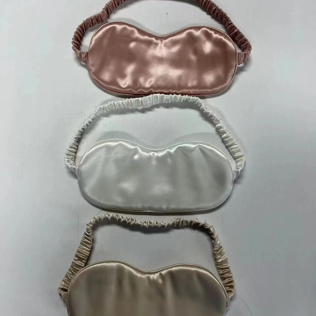 New Design Customized Luxury Colorful Travel Sleeping Silk Eye Mask Sleep Stain Eyemask For Sleep Use
