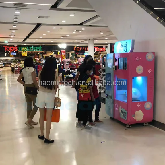 High Profit High Benefit  Low Cost Fully Automatic Cotton Candy Vending Machine Business Vending Machine