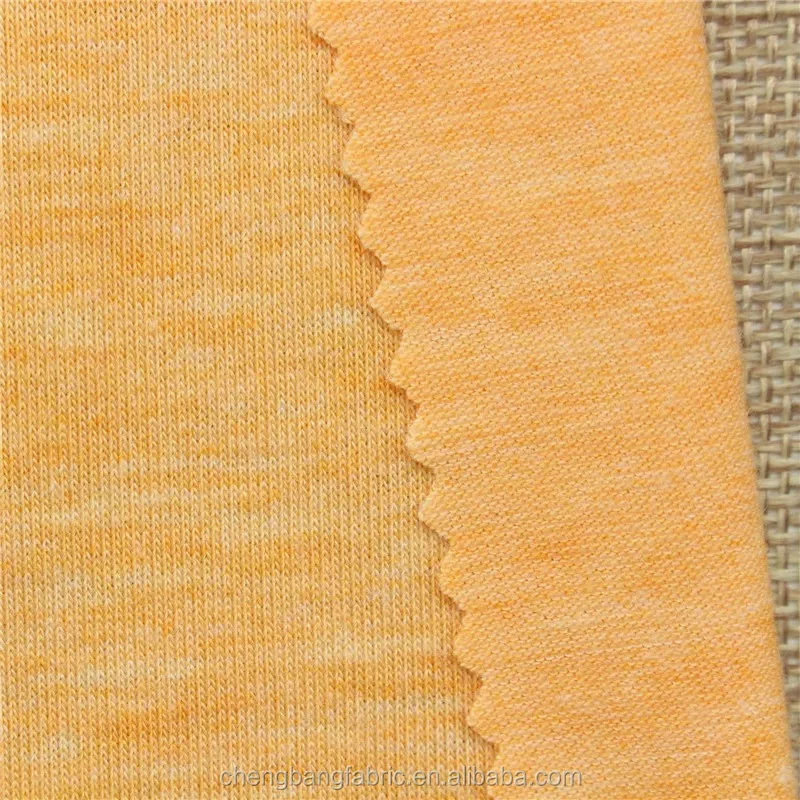 Готово к отправке TC 65 35 полиэстер хлопок Меланж Цветной трикотажная ткань