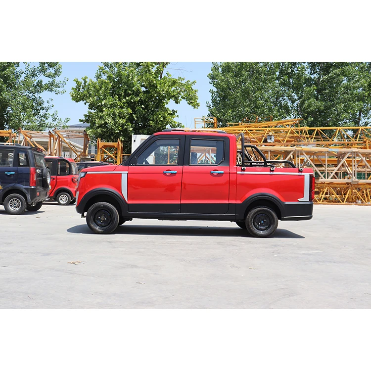 KEYU New Mini Pickup Truck 4 Doors 4 Wheel Drive Car Delivery Cargo electric vehicle