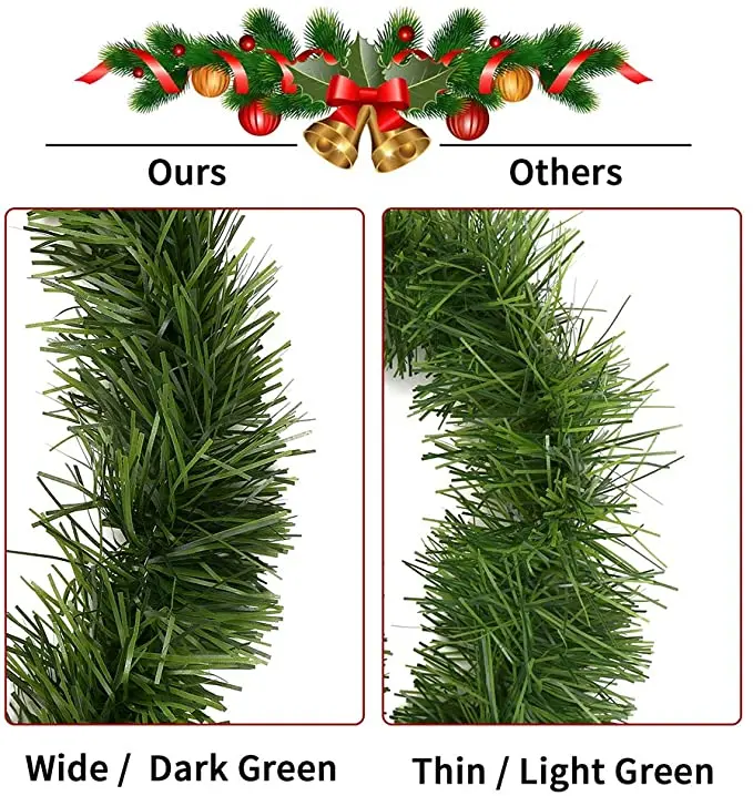 
holiday indoor party Pine Garland artificial Green garland 