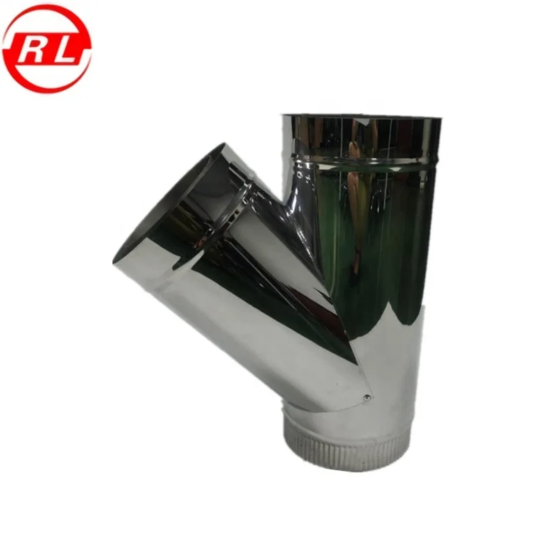 Tee Piece 135 Degree For Twin Wall Insulated Flue Pipe
