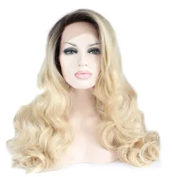 ML Human Hair Lace Front Wigs  Blonde 613 Pink Long Hair Kinky Curly Hair Dobdle  Frontal Lace Synthetic Wigs