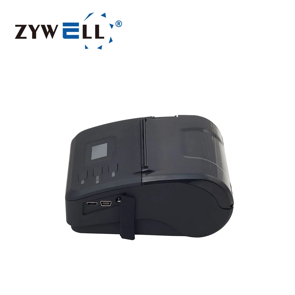 Android IOS pos billing machine ZYWELL impresora 80mm portable mini thermal receipt printer