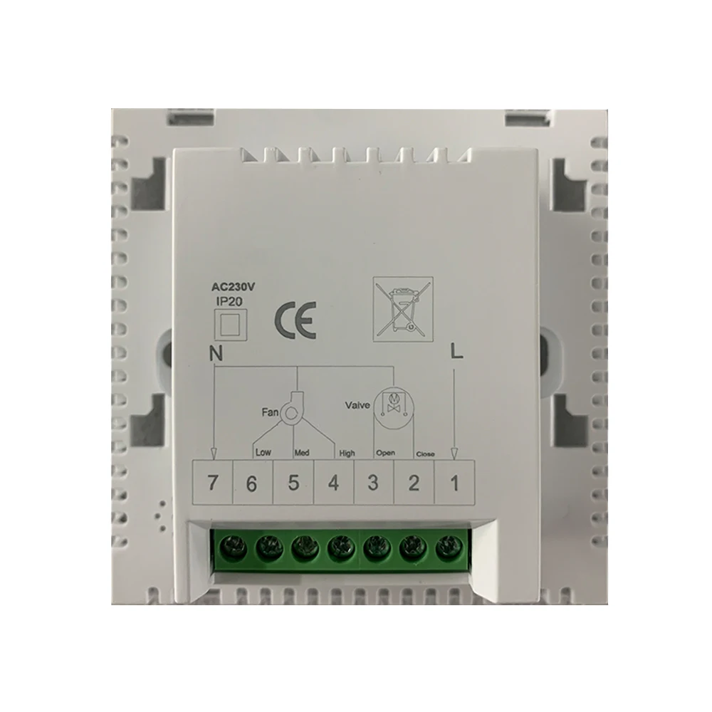 msthermic MA-292 Fan Coil Thermostat 2 Pipe 3 Fan Speed Central Air Conditioning Temperature Controller