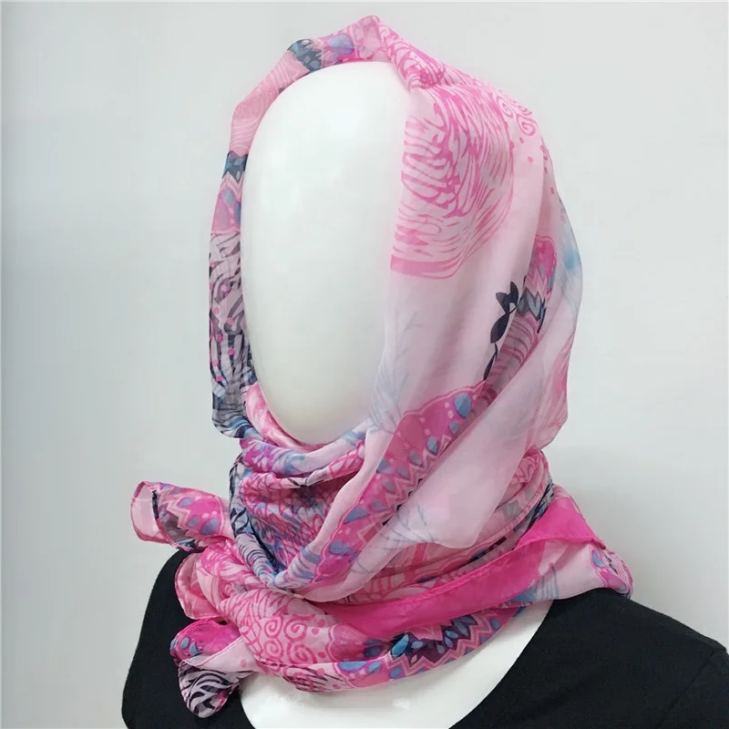 New design Malaysia chiffon printing muslim scarf for women