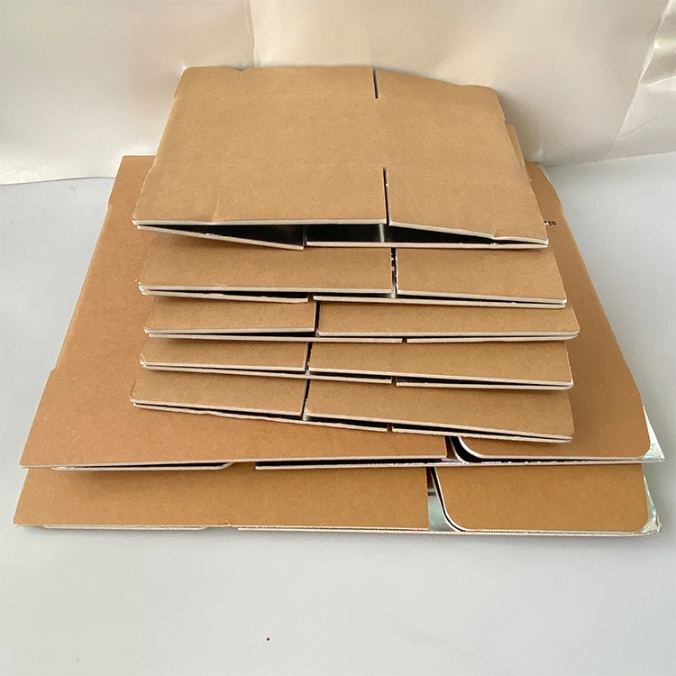 custom Logo aluminum foil insulation carton food delivery carton box with insulation for mailing