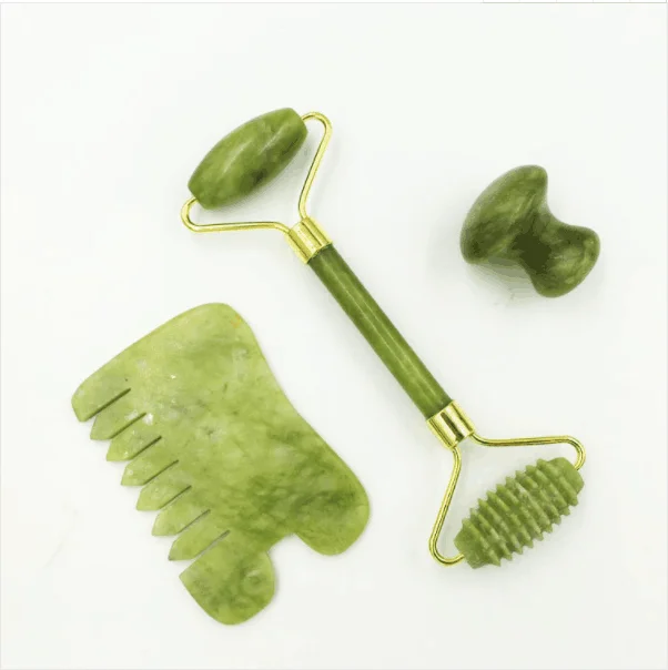 Factory direct supply jade beauty device Xiuyu roller massager jade roller Guasha comb plate jade massager