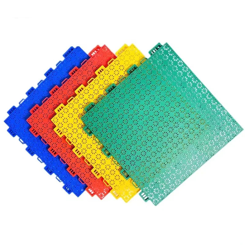 Entertainment Interlocking PP Basketball Court Modular Flooring Mobile Indoor Football Basketball Court Floating Basketball