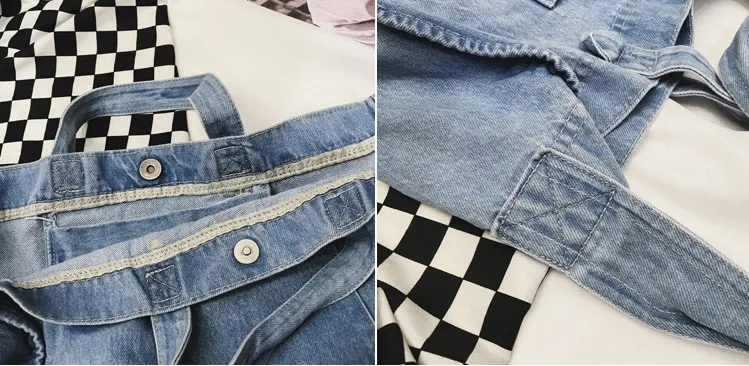 Wholesale Factory Custom Design Logo DIY Handmade Large Capacity Blank Basic Canvas Cotton Denim Tote Bag Jeans