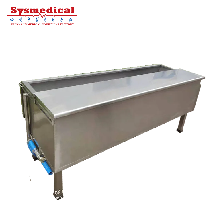 FREEZERPALACE 304 Stainless Steel Material Corpse Sink Formalin Sink Immersion Table Embalming Machine