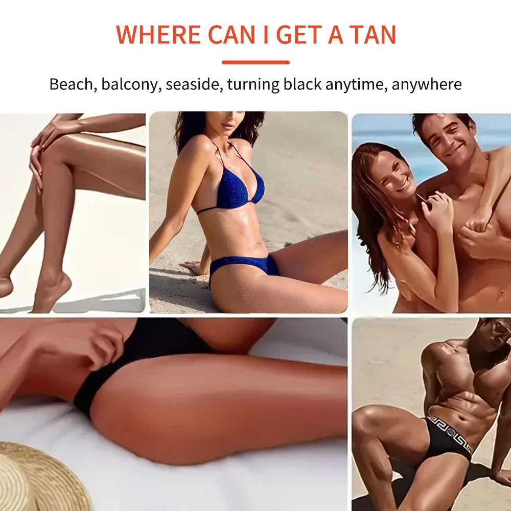 Intensive Natural Carrot Tanning Accelerator Cream Gel Brown Tanning Gel for Sunbeds Outdoor