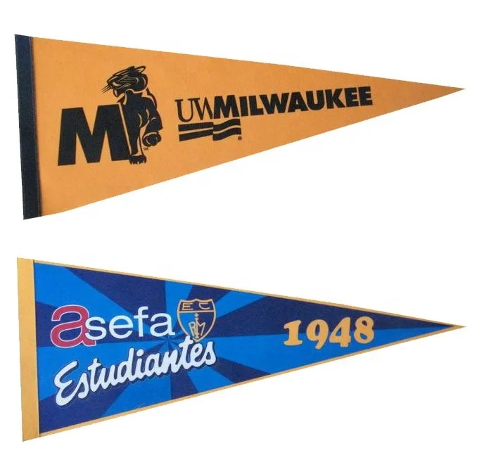 Custom image pennant banner felt pennants wholesale mini pennant Felt flag for promotion