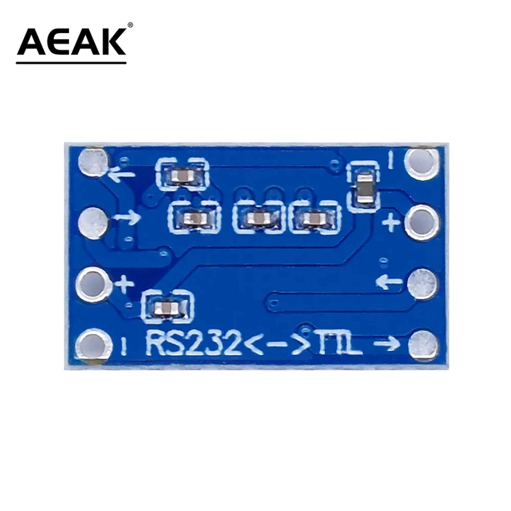 AEAK 10PCS The mini RS232 MAX3232 turn TTL level conversion board serial conversion module.