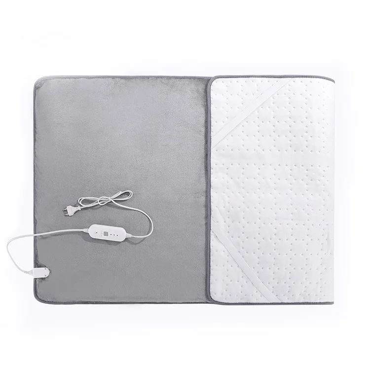 Custom Size Hot Selling Washable Warm Electric Heated Blanket Wearable Soft Plush Washable heated throw blanket