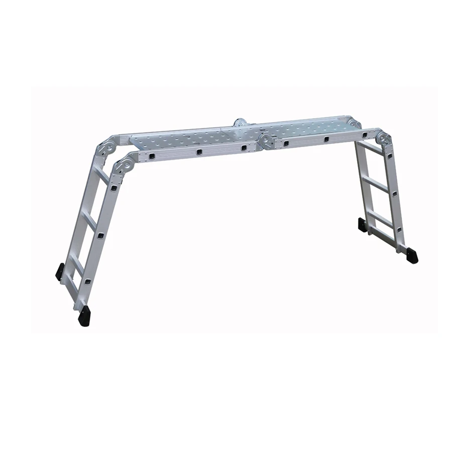 ladder aluminum Multi-purpose Ladder Durable 4x3 Compact Aluminum Ladder Foldable