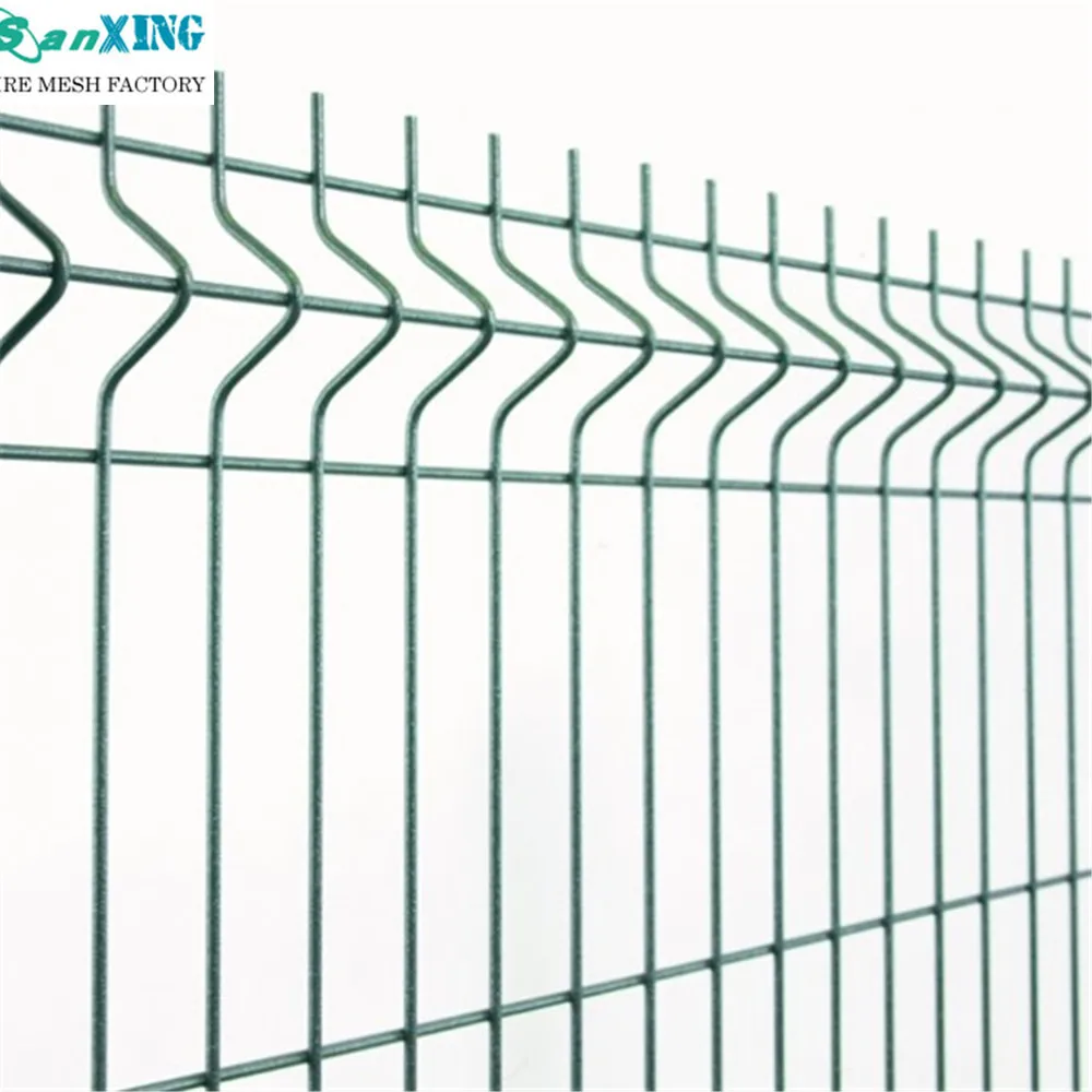 Factory Customize PVC Coating Metal Outdoor/Garden Fence Panel 3D Curved Welded Wire Mesh Fence