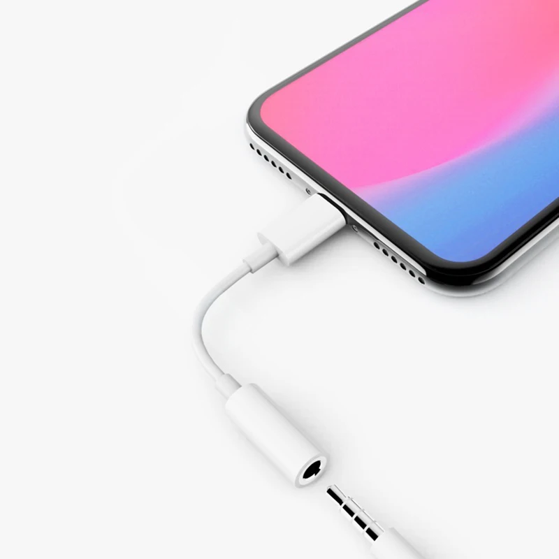 Аудиокабель-переходник с разъемом для наушников 3 5 мм Aux музыка iPhone 7 8 Plus X XR сплиттер IOS