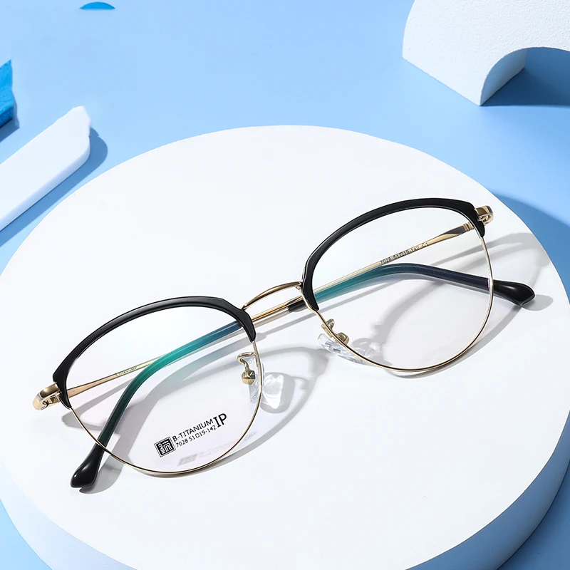 Vogue design retro optical glasses frames vintage brands B-titanium spectacle eyeglasses frames for womens mens