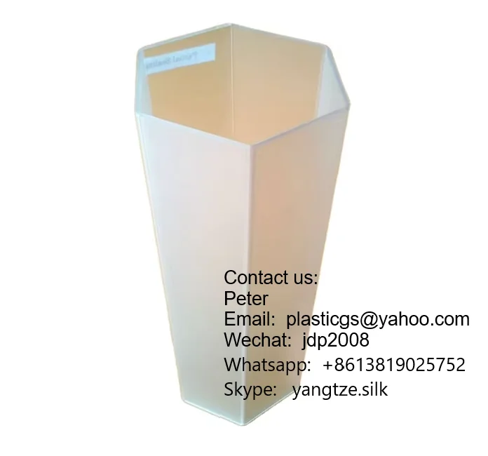 Clear Acrylic Six Side Pipe Plastic Hexagon ABS Tube Six Sides