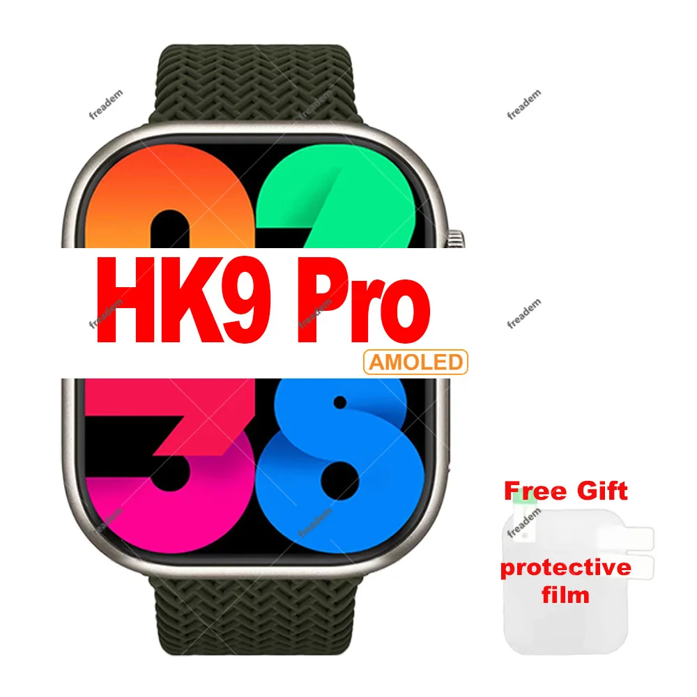 In stock Wireless charging 256M Memory Smartwatch for kid Hk9 Pro luxury smart watch  fitness tracker