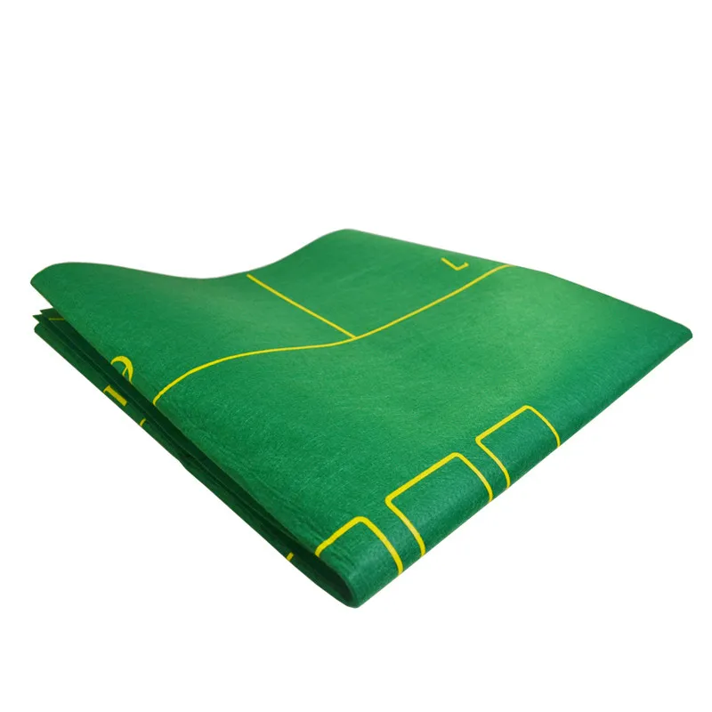 180x90cm 10 Players Poker Black Jack Table Cloth Non-woven Fabrics Poker Mat Casino Accessories