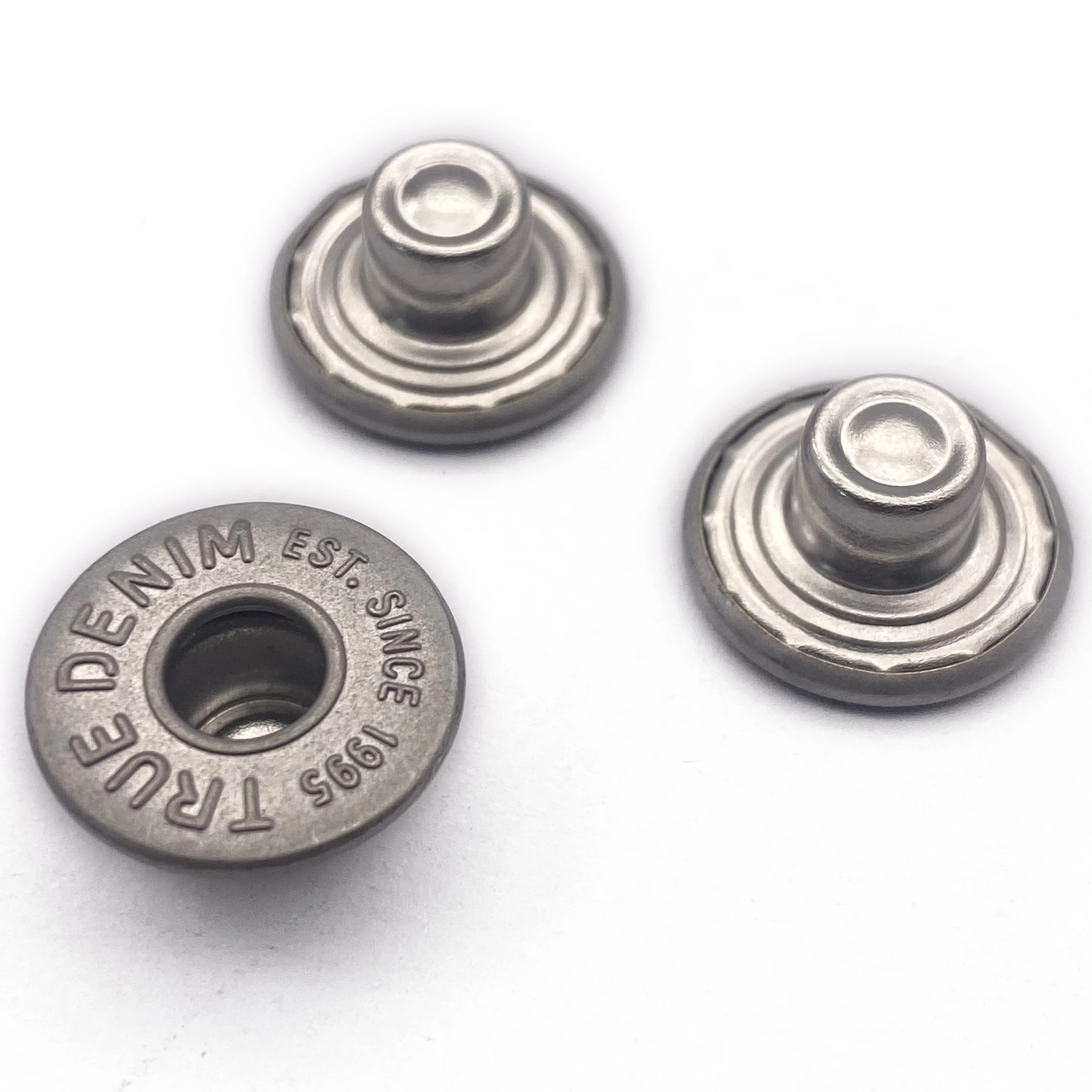 Silver New Branded Fashion Nail Metal Custom metal alloy Jeans Button Rivets For Jacket,jean,garment button