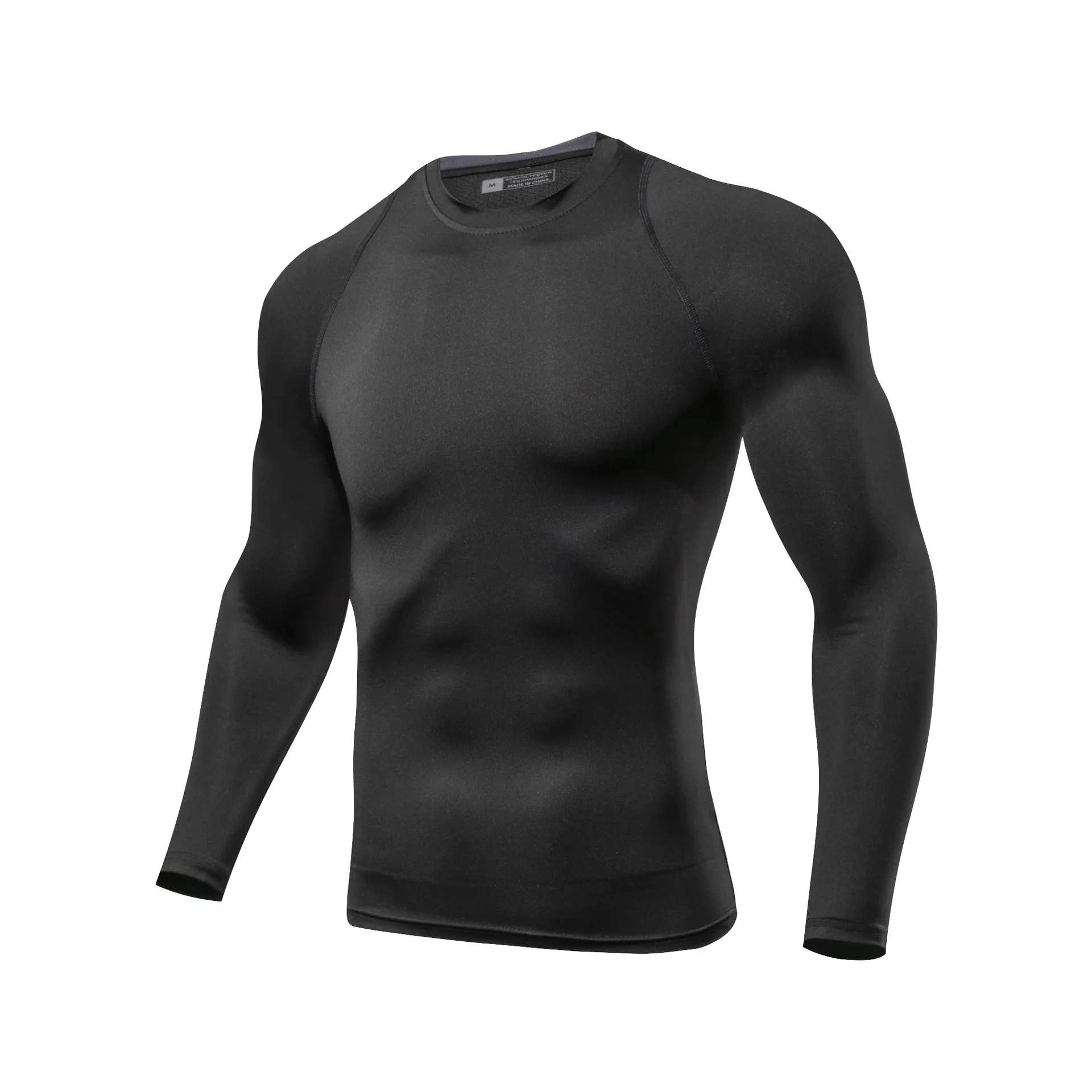 Sports Lightweight Training Wear Tracksuits Long Sleeve Compression Tight Top Gym Fitness T-Shirt For Men