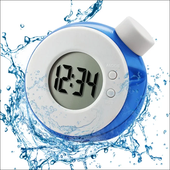 Custom Creative Kids Children Scientific Desk Digital Alarm Clock Water Powered Clocks Birthday Gifts