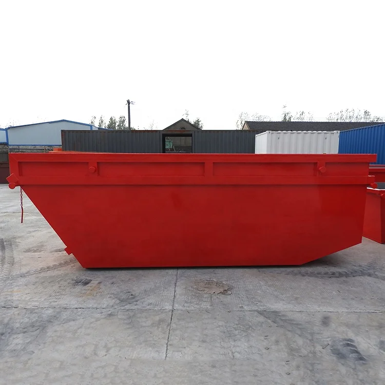 Garbage truck using bins recycling waste skip