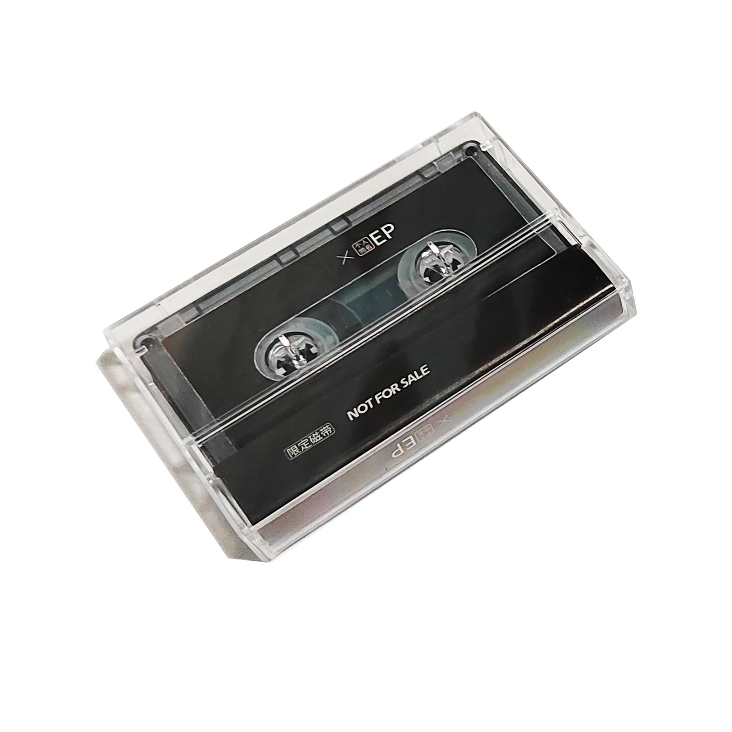 Custom Colored Blank Transparent Case  Packaging Cassette Tape