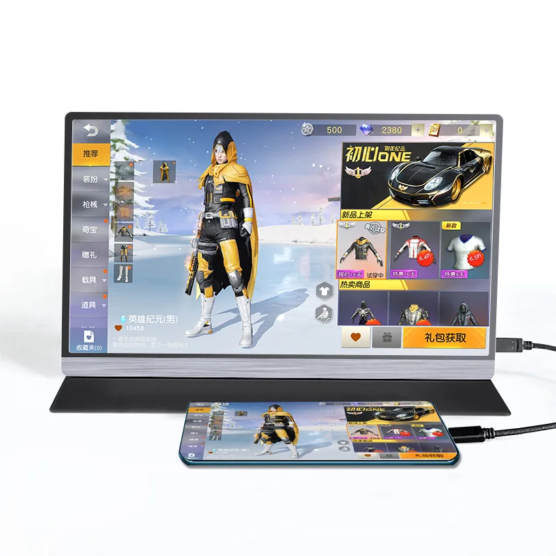  Недорогой игровой ЖК-монитор с сенсорным экраном 15 6 дюйма 4K HDR Type c внешний портативный монитор для ПК sony PS4 xbox switch