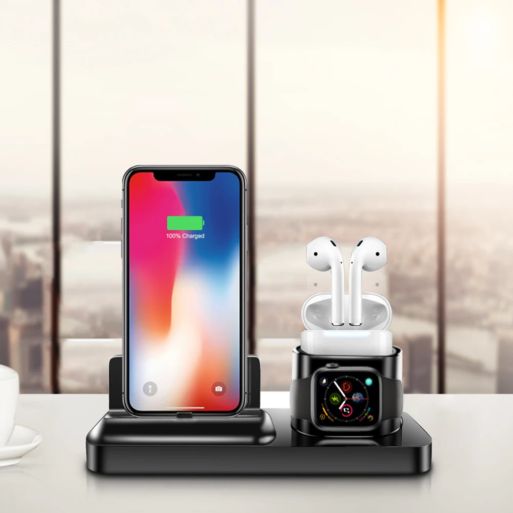 Mobile Charger Dock Multi Port USB Desk Charge Station Desk Holder 6 in 1 Mobile Phone Charging mobile Phone Earphone Wholesale