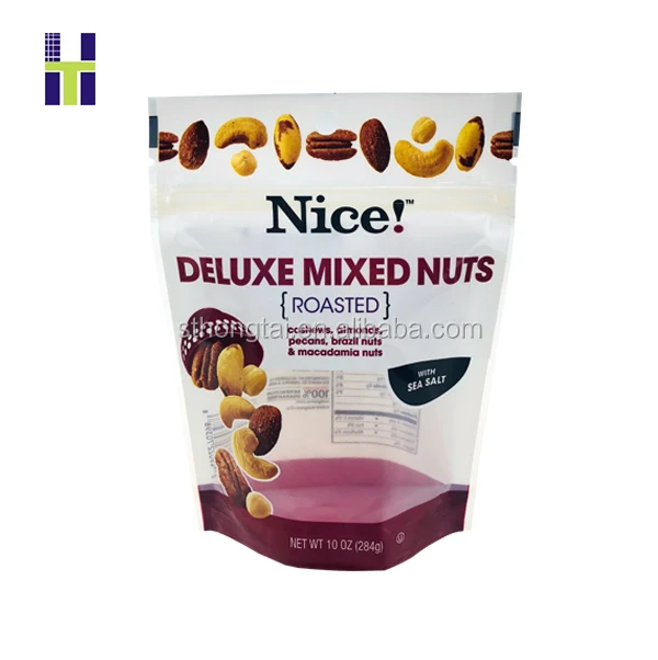 Customized plastic nuts peanut cashew packaging bag for nuts peanut