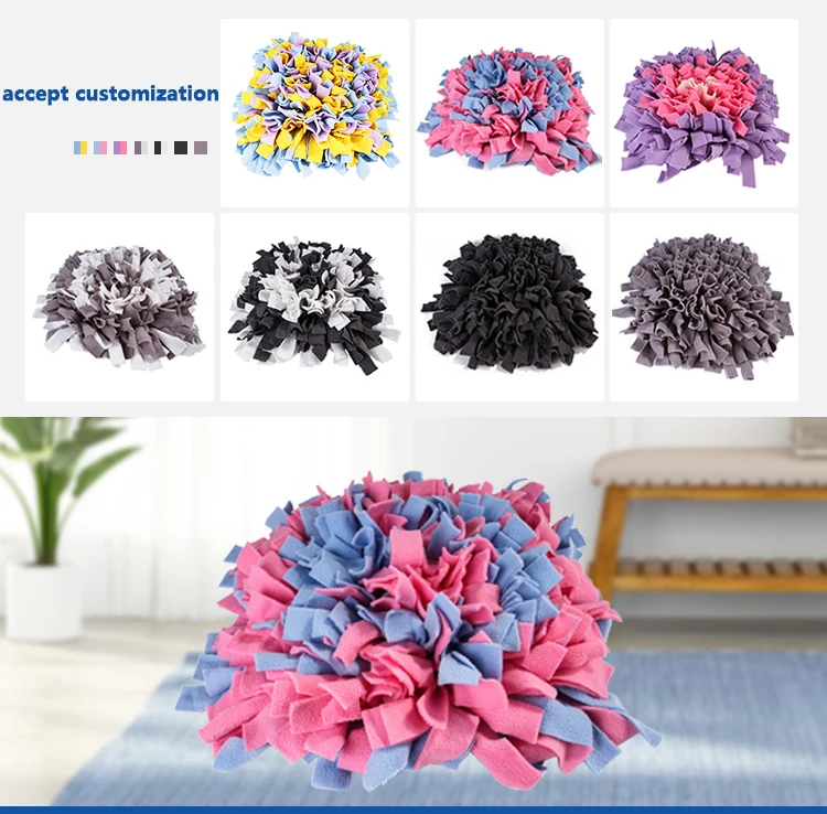  HMS custimise soft dog webbing flower snuffl mat pet sniffing pads wooly training snuffle Feeding 2021 for dogs