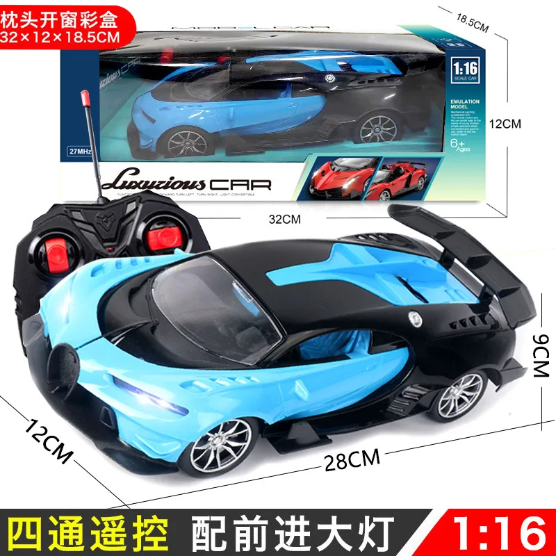 2024 High Speed Remote Control Car 1/16 Led Light Colorful Racing Rc Car 4 Channel Radio Control Car Toys
