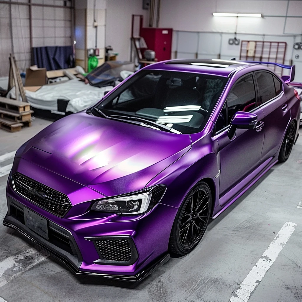 Wholesale Custom PET Liner Metallic Midnight Purple Vehicle Car Vinyl Wrap vinyl for car vinyl wrap wholesale car wrap full roll